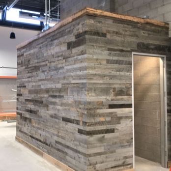 Precision Craft Solutions - Finished barn wood changing room - General Contractors Near Me - Tempe, Arizona