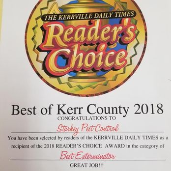 Starkey Pest Control - Thank you for your support! - Pest Control Near Me - Kerrville, Texas Starkey Pest Control - Thank you for your support! - Pest Control Near Me - Kerrville, Texas