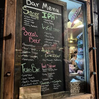 Terry Black's Barbecue - Bar menu - Barbeque Near Me - Austin, Texas