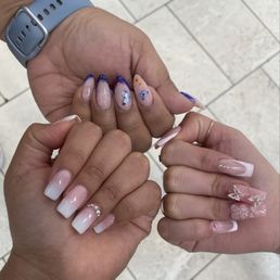 Linda did our nails for my daughters quince ! Linda did our nails for my daughters quince !
