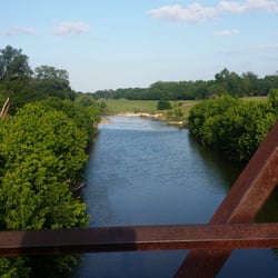 Glendale Park - Going to other side. Picture from the bridge to the left.