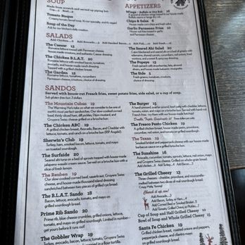 The Warming Hut - Menu - New American Near Me - Mammoth Lakes, California
