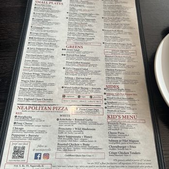 VAI's Italian Inspired- Kitchen + Bar - Menu - Italian Near Me - Naperville, Illinois