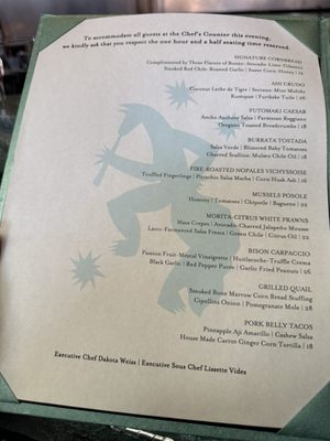 Menu photo 4 Coyote Cafe Santa Fe, NM