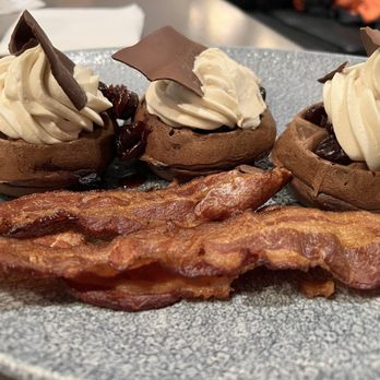 Ale & Compass Restaurant - Dark Chocolate Waffles - American Near Me - Orlando, Florida Ale & Compass Restaurant - Dark Chocolate Waffles - American Near Me - Orlando, Florida
