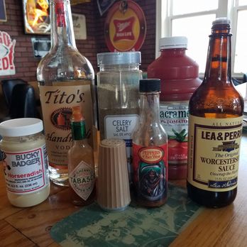 Sand Bar - a variety of condiments on a table - Bars Near Me - Wisconsin Dells, Wisconsin Sand Bar - a variety of condiments on a table - Bars Near Me - Wisconsin Dells, Wisconsin