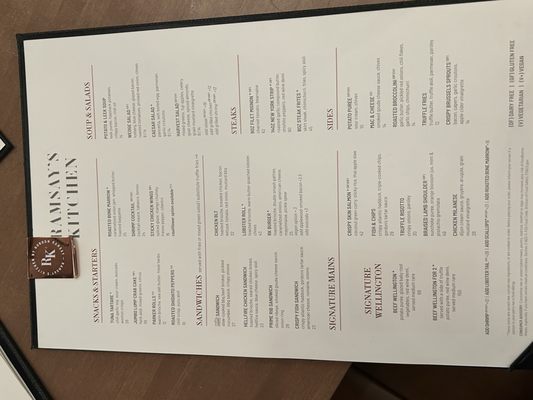 Menu photo 4 Ramsay's Kitchen Oklahoma City, OK