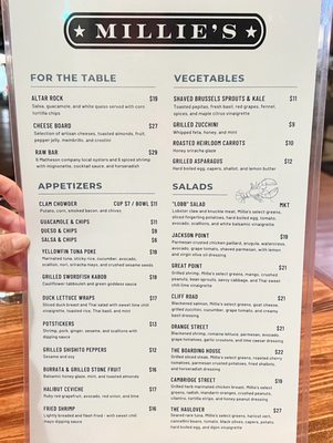 Menu photo 5 Millie's Washington, DC, DC