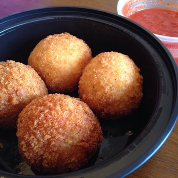 Constantinos Italian Market - Rice Balls (4-Cheese and Vodka Sauce) with marinara on the side - Salad Near Me - Union, New Jersey Constantinos Italian Market - Rice Balls (4-Cheese and Vodka Sauce) with marinara on the side - Salad Near Me - Union, New Jersey