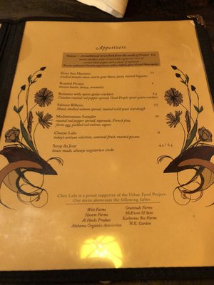 Menu photo 7 Chez Lulu Birmingham, AL