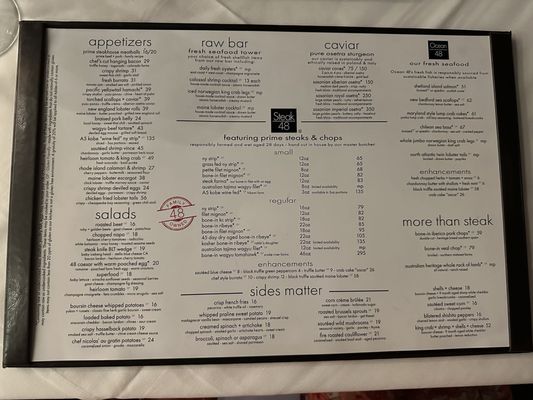 Menu photo 1 Steak 48 Beverly Hills, CA
