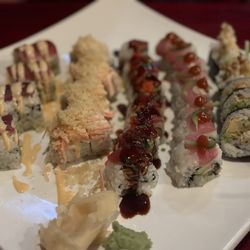Osaka Japanese & Chinese - Left to right: Midori, Magic, Boston, TNT, Spider roll