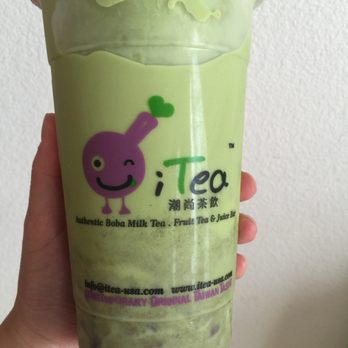 i-Tea - Matcha pudding with red bean - Desserts Near Me - Oakland, California i-Tea - Matcha pudding with red bean - Desserts Near Me - Oakland, California