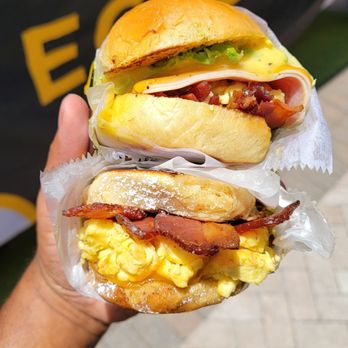 Eggdose - Top: The Scrambled, Bottom: Maple Dose - Breakfast & Brunch Near Me - Orlando, Florida