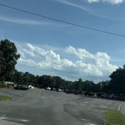 Parking lot when I couldn't get Tee time.