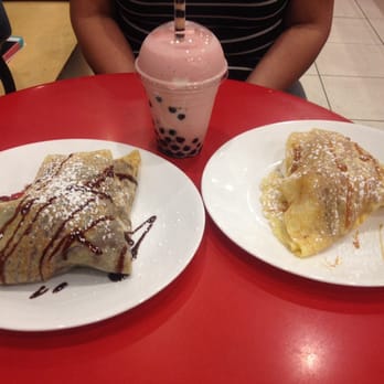 Yocrepe - Strawberry banana crepe and boba. Caramel crepe. - Bubble Tea Near Me - Claremont, California Yocrepe - Strawberry banana crepe and boba. Caramel crepe. - Bubble Tea Near Me - Claremont, California