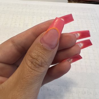 Nails Please - You can see where the old set was clearly. - Nail Salons Near Me - Fremont, California