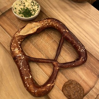 Wursthall - Classic pretzel with the yummiest honey butter dip - German Near Me - San Mateo, California