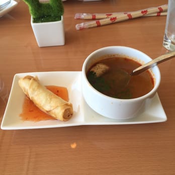 Sakoonthai - Lunch sides - spring roll and Tom yum soup! - Thai Near Me - Clifton, Virginia Sakoonthai - Lunch sides - spring roll and Tom yum soup! - Thai Near Me - Clifton, Virginia