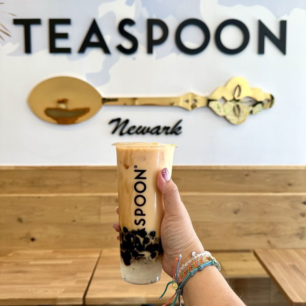 Teaspoon - Newark - Rooibos Herbal Milk Tea + honey boba & Crystal boba - Bubble Tea Near Me - Newark, California