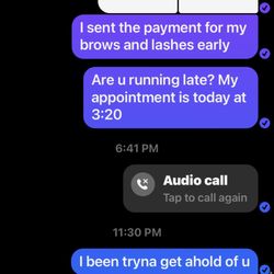 Eyebrows & More - Several times I tried to contact her via social media
