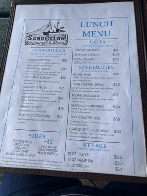 Menu photo 5 Sandollar Restaurant & Marina Jacksonville, FL