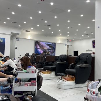 Nails 19 - Huge tv - Nail Salons Near Me - Roseville, California Nails 19 - Huge tv - Nail Salons Near Me - Roseville, California