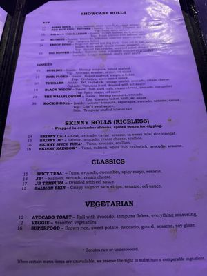 Menu photo 5 Sushi Rock Cafe Fort Lauderdale, FL