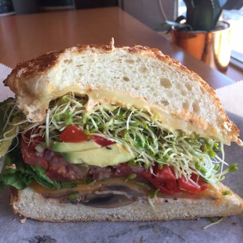 Lou's Cafe - Veggie licious Sandwich on Dutch crunch - Coffee & Tea Near Me - San Francisco, California Lou's Cafe - Veggie licious Sandwich on Dutch crunch - Coffee & Tea Near Me - San Francisco, California