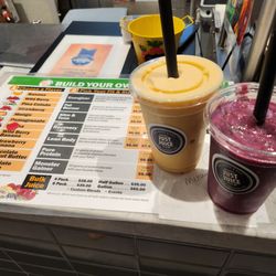 Coach Cre's Just Juice - Mango & Wild Berry smoothies