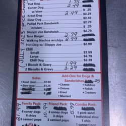 Pit Stop Pizza & Drive Thru - Drive thru menu for food