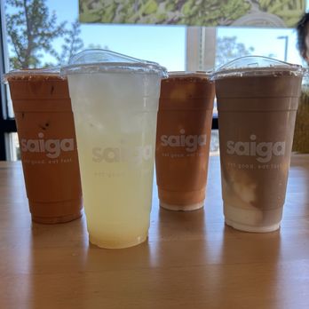 Saiga Vietnamese Eatery - Thai Tea, Lychee Lemonade, Coconut Thai Tea (Blended), Coconut Coffee (Blended) - Vietnamese Near Me - Orange, California