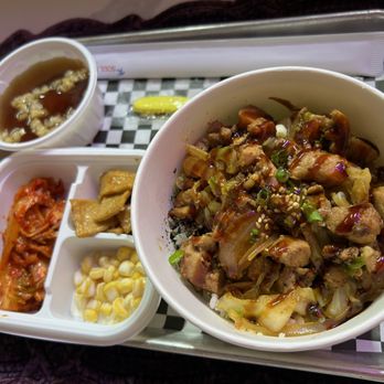 K Soul Food - Chicken bulgogi cup bap (comes with soup and banchan) - Soul Food Near Me - Costa Mesa, California K Soul Food - Chicken bulgogi cup bap (comes with soup and banchan) - Soul Food Near Me - Costa Mesa, California