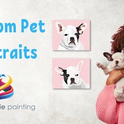 Apple Pie Painting - Custom Hand-Drawn Pet Portraits.