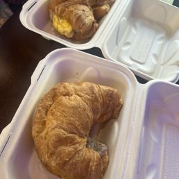 Sausage breakfast croissant