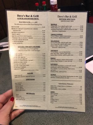 Menu photo 4 Dave's Bar & Grill Spokane Valley, WA Menu photo 4 Dave's Bar & Grill Spokane Valley, WA