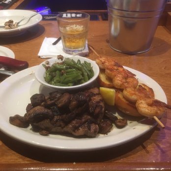 Texas Roadhouse - 8 oz sirloin, grilled shrimp, green beans, and Jack Daniels - Steakhouses Near Me - Gainesville, Florida Texas Roadhouse - 8 oz sirloin, grilled shrimp, green beans, and Jack Daniels - Steakhouses Near Me - Gainesville, Florida