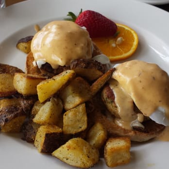 Cafe Jolie - Crab Cake benedict... to die for!!!! - Breakfast & Brunch Near Me - Alameda, California