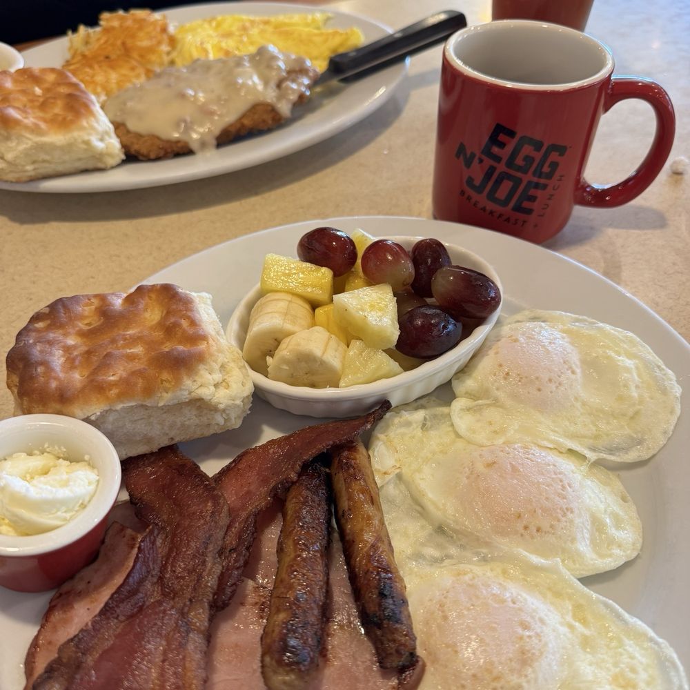 Egg N' Joe - Hungry Rancher Breakfast & Chicken Fried Steak Breakfast. Coffee and Tea - American Near Me - Gilbert, Arizona