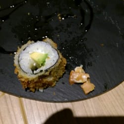 Kaori - Yes,  2% salmon 5% avocado and 93% rice.