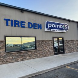Exterior outside entrance of Tire Den Point S - Rock Springs, Wyoming Exterior outside entrance of Tire Den Point S - Rock Springs, Wyoming
