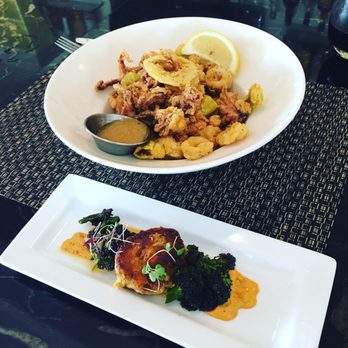 Anchor Down Dockside - The fried calamari was absolute perfection, as was the salmon cake. - Seafood Near Me - Seaford, New York