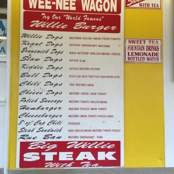 Willie's Wee-Nee Wagon - Menu - New American Near Me - Brunswick, Georgia Willie's Wee-Nee Wagon - Menu - New American Near Me - Brunswick, Georgia