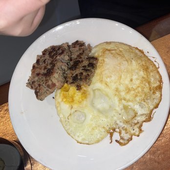 Another Broken Egg Cafe - Egg and sausage patty - Breakfast & Brunch Near Me - Clearwater Beach, Florida Another Broken Egg Cafe - Egg and sausage patty - Breakfast & Brunch Near Me - Clearwater Beach, Florida