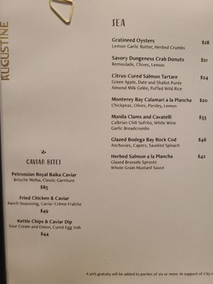 Menu photo 6 Augustine San Jose, CA