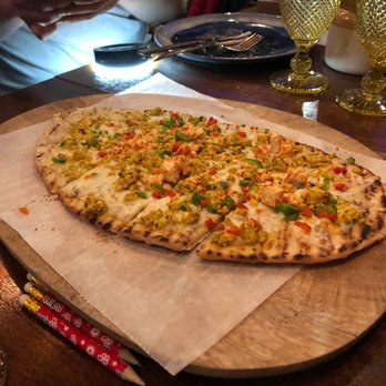 Chaska - 4.5/5 stars: Indian Flatbread (panner, tumeric, feta) - I don't normally like flatbread, but this was pretty good. - Indian Near Me - Cranston, Rhode Island Chaska - 4.5/5 stars: Indian Flatbread (panner, tumeric, feta) - I don't normally like flatbread, but this was pretty good. - Indian Near Me - Cranston, Rhode Island