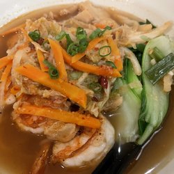 Wasabi Japanese Restaurant - Kimchi Egg Noodle with shrimp