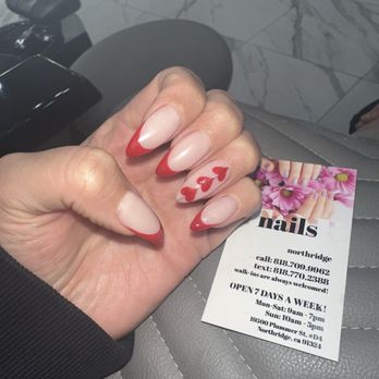 Top Nails - The most perfect Valentine's Day, Nails, by Linda - Nail Salons Near Me - Northridge, California