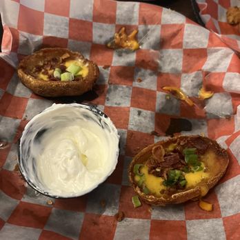 Roots Burger Bar - Potato skins - American Near Me - Carmel, Indiana Roots Burger Bar - Potato skins - American Near Me - Carmel, Indiana