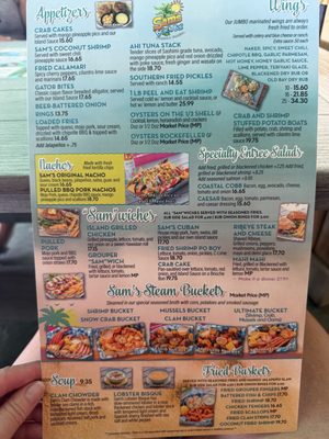 Menu photo 2 Sam's Beach Bar Hudson, FL Menu photo 2 Sam's Beach Bar Hudson, FL